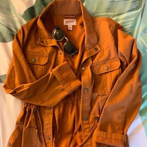 Rust orange brown anorak jacket
